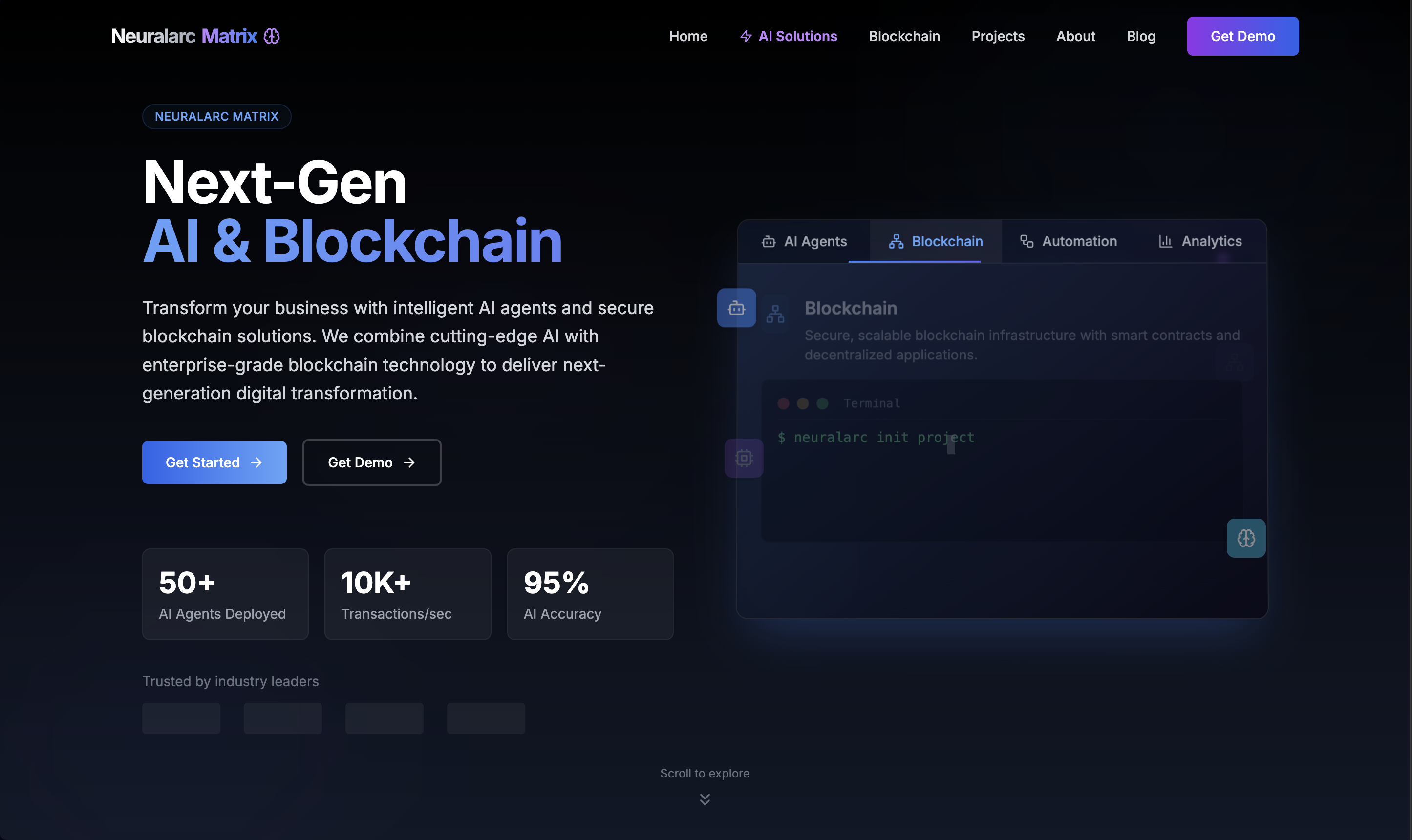 Neuralarc Matrix | AI & Blockchain Solutions